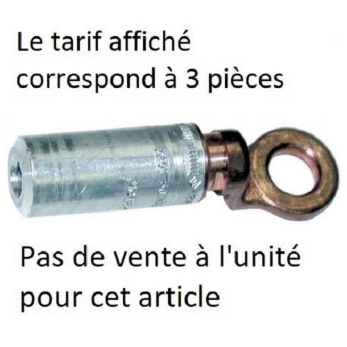 Cosse C1AU 95²  Plage 1 trou diamètre 12,8 mm prix par 3 unités